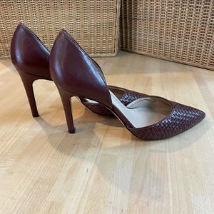 Antonio Melani Woven Leather D'Orsay Pumps